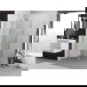 Mexen Exo shower cabin pivot 100 x 100 cm, transparent, chrome - 8182-100-100-01-00