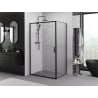 Mexen Exo-S sliding shower cabin 90 x 95 cm, transparent, black - 8151-090-095-70-00