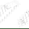 Mexen Exo shower cabin pivot 100 x 100 cm, transparent, chrome - 8182-100-100-01-00