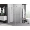 Mexen Exo-BR Duo 90 x 70 cm pivot shower enclosure, transparent, chrome - 8182-090-070-01-00