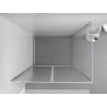 Mexen Exo Shower Enclosure Hinged 90 x 85 cm, Transparent, Chrome - 8182-090-085-01-00
