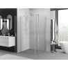 Mexen Exo Hinged Shower Enclosure 70 x 90 cm, Transparent, Chrome - 8182-070-090-01-00