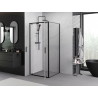 Mexen Exo-BR Duo swing shower enclosure 70 x 70 cm, transparent, black - 8182-070-070-70-00