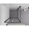Mexen Exo 70 x 70 cm Hinged Shower Cabin, Transparent, Black - 8182-070-070-70-00