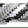Mexen Exo shower enclosure swing 90 x 90 cm, transparent, black - 8182-090-090-70-00