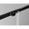 Mexen Exo-S sliding shower cabin 150 x 95 cm, transparent, black - 8151-150-095-70-00