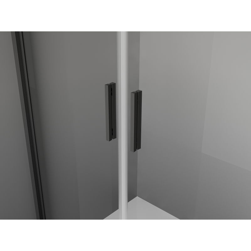 Mexen Exo Pivot Shower Enclosure 70 x 75 cm, Transparent, Black - 8182-070-075-70-00