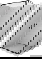 Mexen Exo shower cabin with hinged door 70 x 80 cm, transparent, black - 8182-070-080-70-00