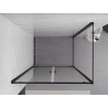 Mexen Exo-BR Duo hinged shower enclosure 80 x 90 cm, transparent, black - 8182-080-090-70-00