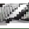 Mexen Exo pivot shower enclosure 100 x 95 cm, transparent, black - 8182-100-095-70-00