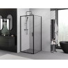 Mexen Exo-S sliding shower cabin 95 x 95 cm, transparent, black - 8151-095-095-70-00