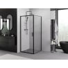 Mexen Exo Sliding Shower Enclosure 95 x 95 cm, Transparent, Black - 8151-095-095-70-00