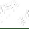 Mexen Velar Walk-in Shower Partition 70 x 200 cm, Transparent 8 mm, Chrome - 871-070-000-03-01