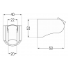 Mexen shower holder, chrome - 79354-00