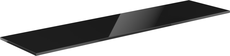 Mexen Uni shelf countertop 200 cm, black gloss - 91AXX-2004-464-18-70