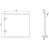 Mexen Orio front for bathroom cabinet frame 45 x 43.5 cm, white gloss - 91A11-0450-470-1-00