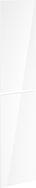 Mexen Orio cabinet body front 35 x 80 cm (2 pcs), glossy white - 91A11-1600-300-2-00
