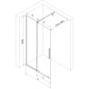 Mexen Velar Sliding Shower Screen Walk-in 130 x 200 cm, Clear 8 mm, White - 871-130-000-03-20