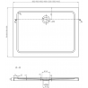 Mexen Lima folding shower cabin 70 x 110 cm, graphite, chrome + Flat shower tray, white - 856-070-110-01-40-4010