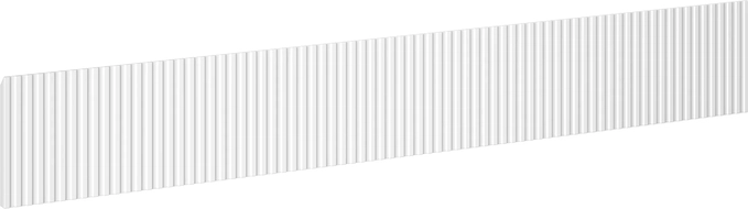 Mexen Rivel grooved front for bathroom cabinet body 140 x 20 cm, white matt - 91A20-1400-235-1-01