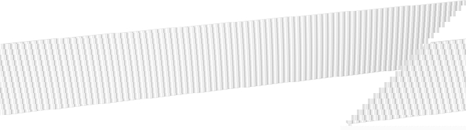 Mexen Rivel grooved front for bathroom cabinet body 160 x 20 cm, white matte - 91A20-1600-235-1-01