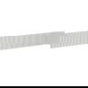 Mexen Rivel grooved front for bathroom cabinet 140 x 20 cm, matte gray - 91A20-1400-235-1-62