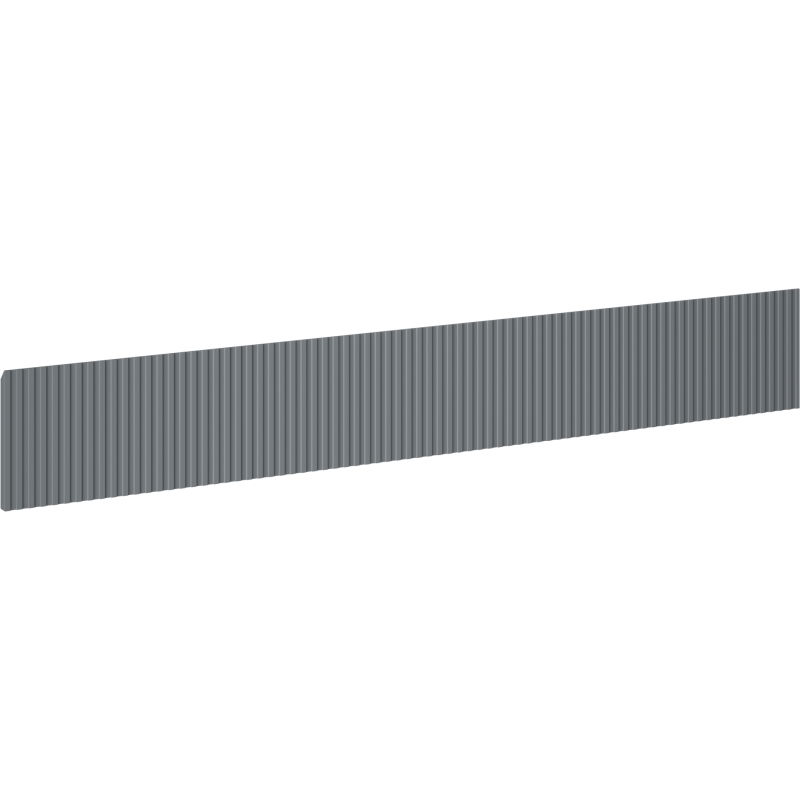 Mexen Rivel grooved front for bathroom cabinet body 140 x 20 cm, matte graphite - 91A20-1400-235-1-66