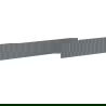 Mexen Rivel grooved front for bathroom cabinet body 140 x 20 cm, matte graphite - 91A20-1400-235-1-66