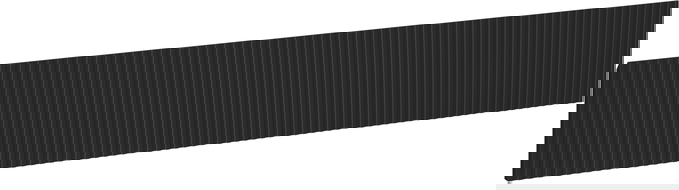 Mexen Rivel front grooved for bathroom cabinet body 120 x 20 cm, matt black - 91A20-1200-235-1-71