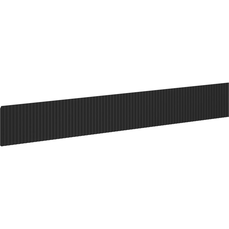 Mexen Rivel grooved front for bathroom cabinet 140 x 20 cm, black matte - 91A20-1400-235-1-71