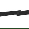 Mexen Rivel grooved front for bathroom cabinet 140 x 20 cm, black matte - 91A20-1400-235-1-71