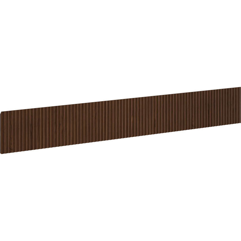Mexen Rivel grooved front for bathroom cabinet body 140 x 20 cm, walnut - 91A20-1400-235-1-86