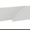 Mexen Rivel fluted front for bathroom cabinet body 80 x 43.5 cm, gray matte - 91A20-0800-470-1-62