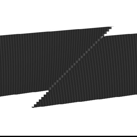 Mexen Rivel grooved front for bathroom cabinet body 80 x 43.5 cm, matte black - 91A20-0800-470-1-71