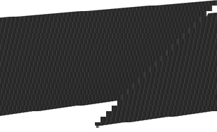 Mexen Rivel grooved front for bathroom cabinet body 120 x 43.5 cm, black matte - 91A20-1200-470-1-71