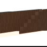 Mexen Rivel grooved front for bathroom cabinet body 80 x 43.5 cm, walnut - 91A20-0800-470-1-86