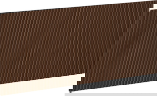 Mexen Rivel ribbed front for bathroom cabinet body 120 x 43.5 cm, walnut - 91A20-1200-470-1-86