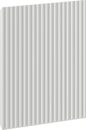 Mexen Rivel ribbed front for bathroom cabinet body 45 x 43.5 cm, gray matte - 91A21-0450-470-1-62