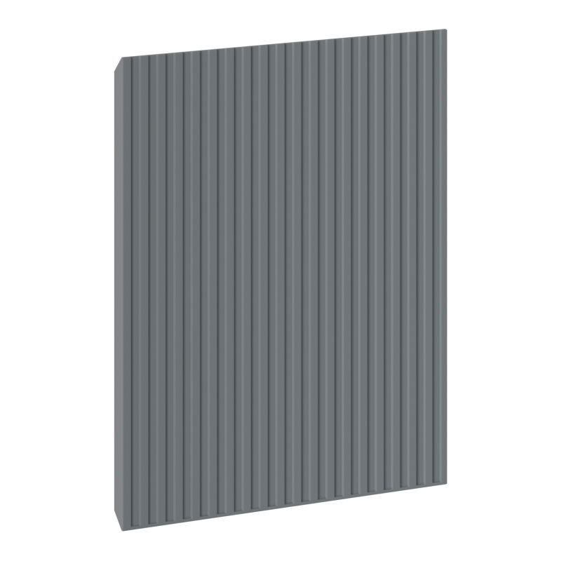 Mexen Rivel ribbed front for bathroom cabinet body 30 x 43.5 cm, matte graphite - 91A21-0300-470-1-66