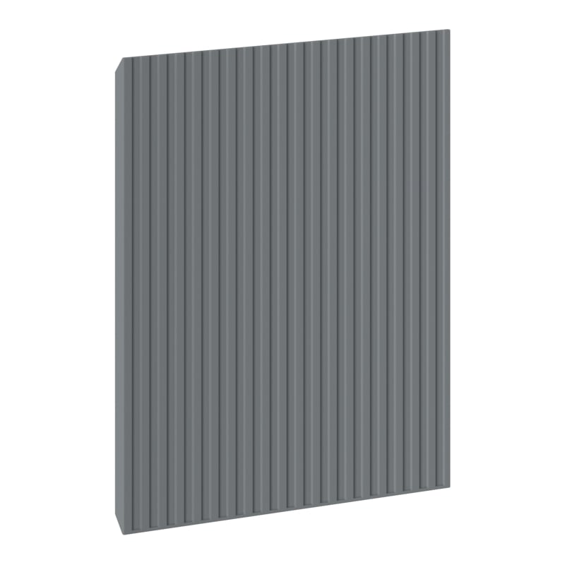 Mexen Rivel ribbed front for bathroom cabinet body 45 x 43.5 cm, matte graphite - 91A21-0450-470-1-66