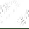 Mexen Velar L sliding shower screen Walk-in 100 x 200 cm, transparent 8 mm, black - 871-100-003-03-70