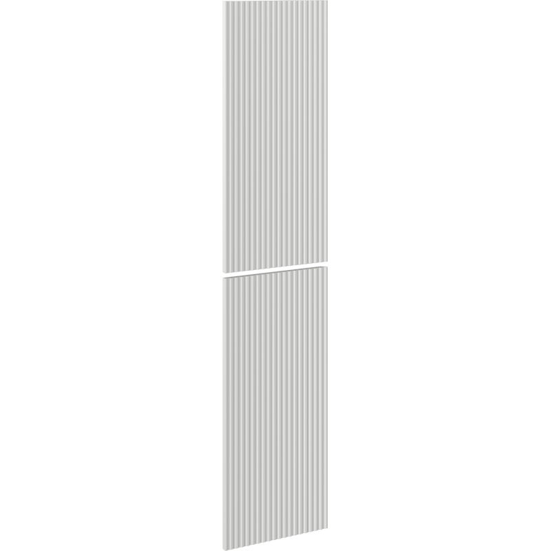 Mexen Rivel fluted front for bathroom cabinet body 35 x 80 cm (2 pcs), matte gray - 91A21-1600-300-2-62