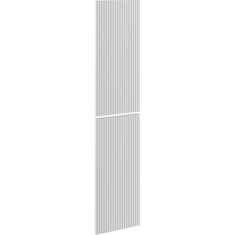 Mexen Rivel Grooved Front for Bathroom Cabinet Body 35 x 80 cm (2 pieces), Matte Gray - 91A21-1600-300-2-62