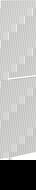 Mexen Rivel fluted front for bathroom cabinet body 35 x 80 cm (2 pcs), matte gray - 91A21-1600-300-2-62
