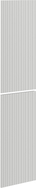 Mexen Rivel Grooved Front for Bathroom Cabinet Body 35 x 80 cm (2 pieces), Matte Gray - 91A21-1600-300-2-62