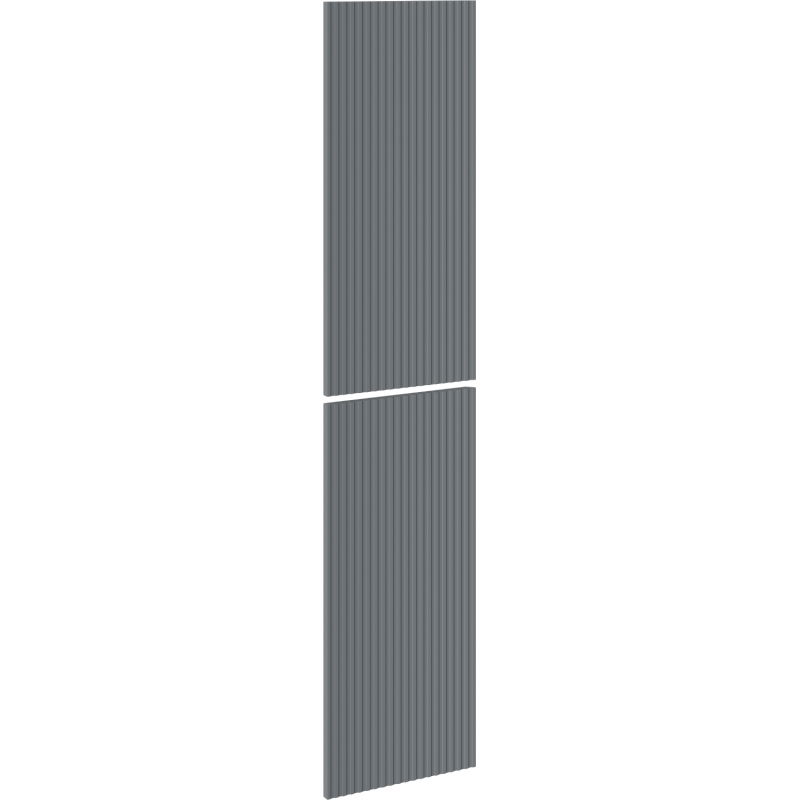Mexen Rivel grooved front for bathroom cabinet body 35 x 80 cm (2 pcs), matte graphite - 91A21-1600-300-2-66