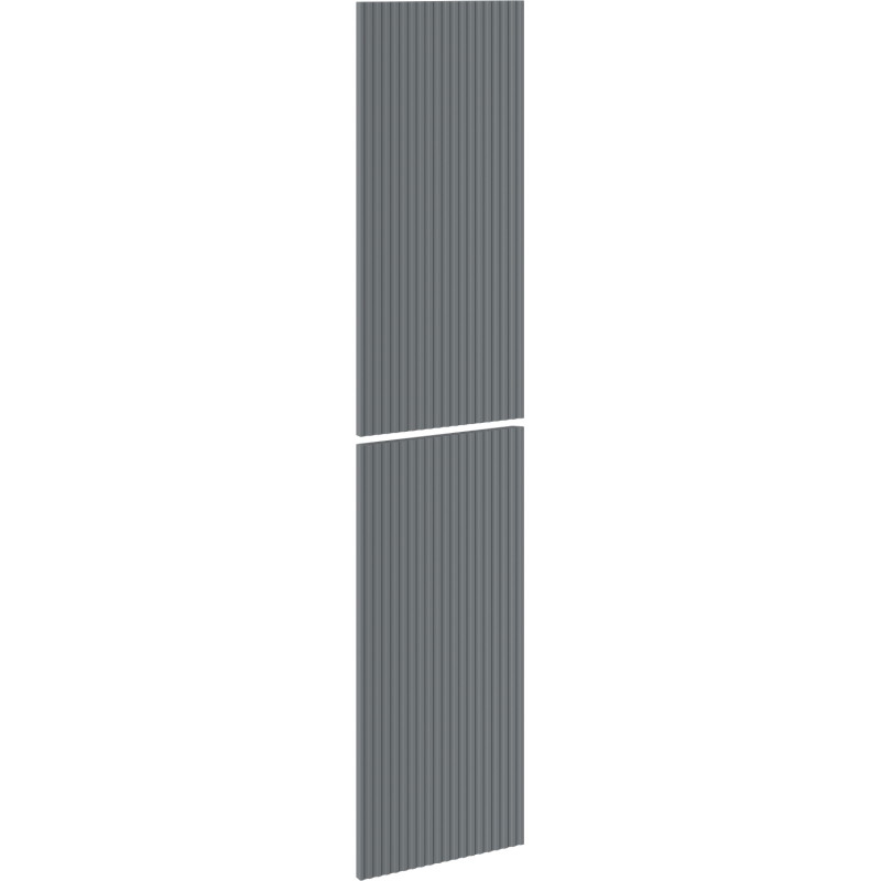 Mexen Rivel ribbed front for bathroom cabinet body 35 x 80 cm (2 pcs.), matte graphite - 91A21-1600-300-2-66