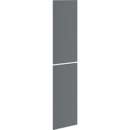 Mexen Rivel ribbed front for bathroom cabinet body 35 x 80 cm (2 pcs.), matte graphite - 91A21-1600-300-2-66