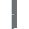 Mexen Rivel ribbed front for bathroom cabinet body 35 x 80 cm (2 pcs.), matte graphite - 91A21-1600-300-2-66