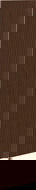 Mexen Rivel grooved front for bathroom cabinet body 35 x 160 cm (1 pc.), walnut - 91A21-1600-300-1-86